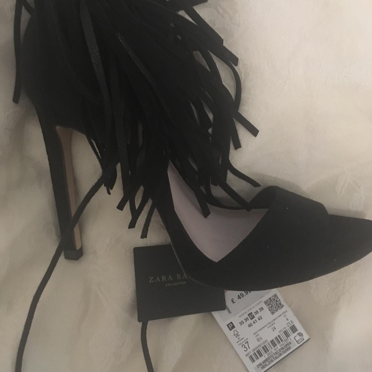 Tassel 2025 heels zara