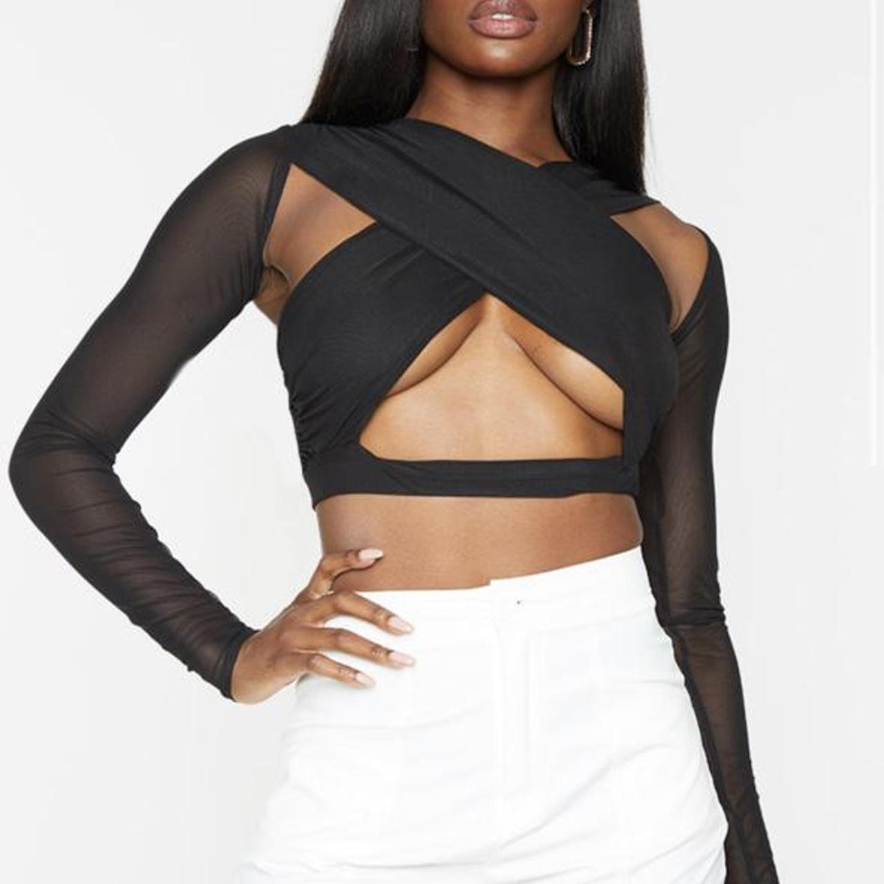underbust long sleeve top