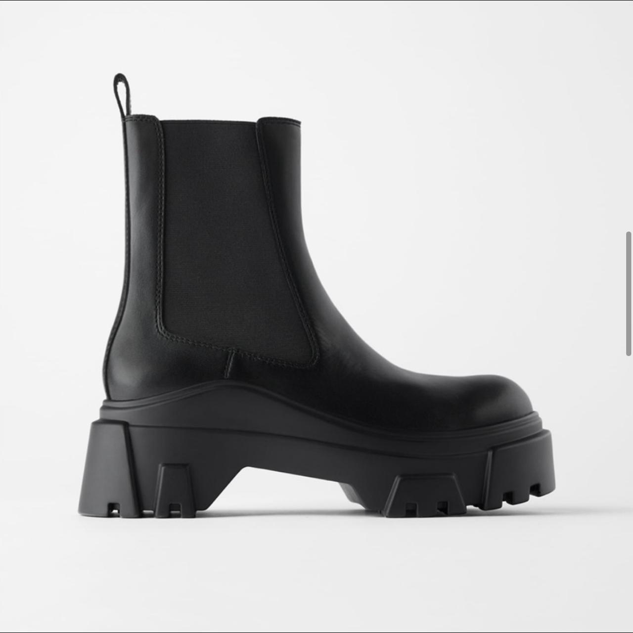 Zara lug sole boots, brand new in box. Size 37! Fits... - Depop