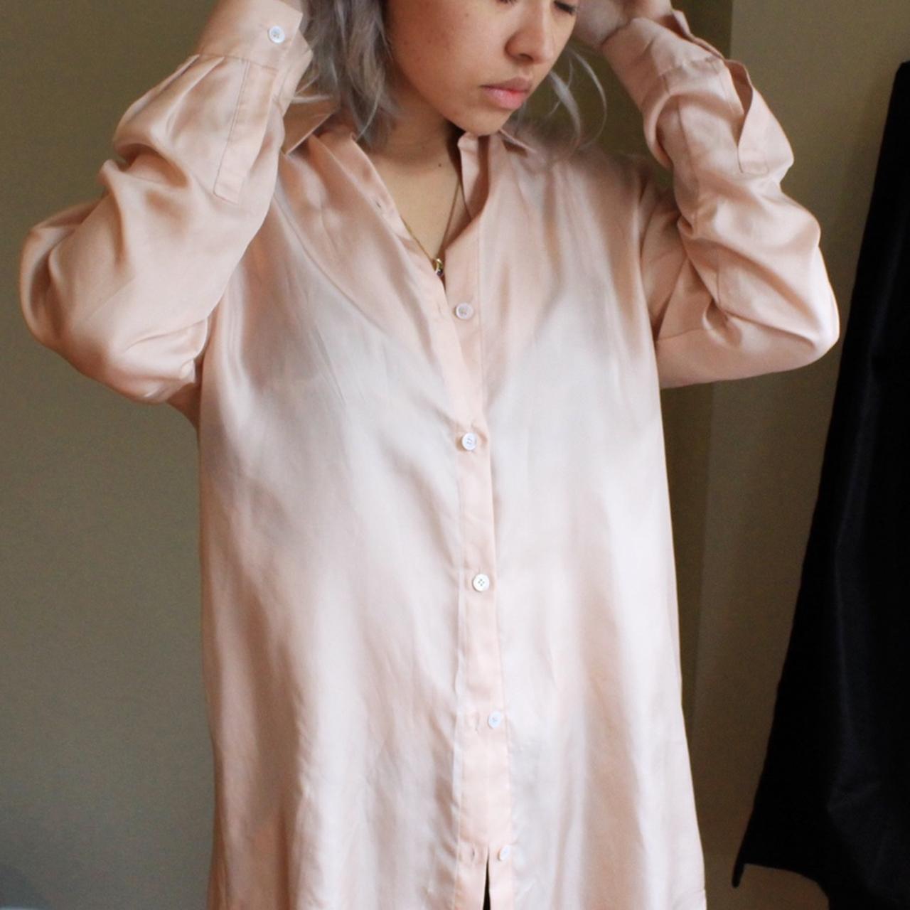 zara silk shirt