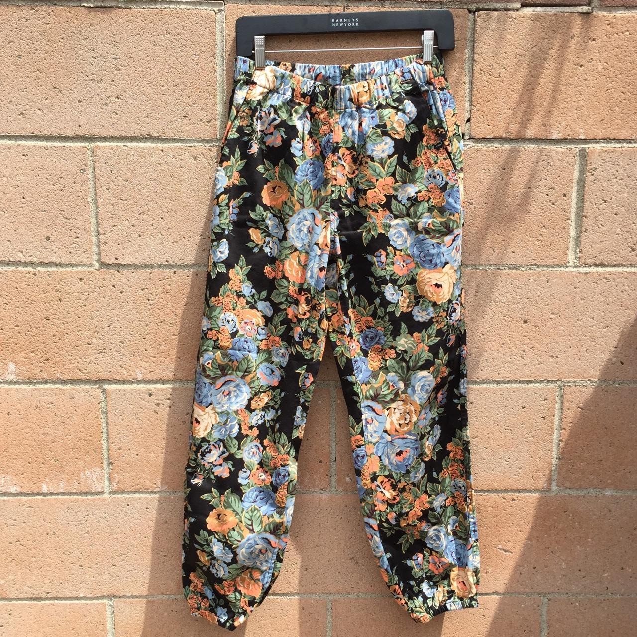 Supreme Floral Pants - Black - Size Small - tags...