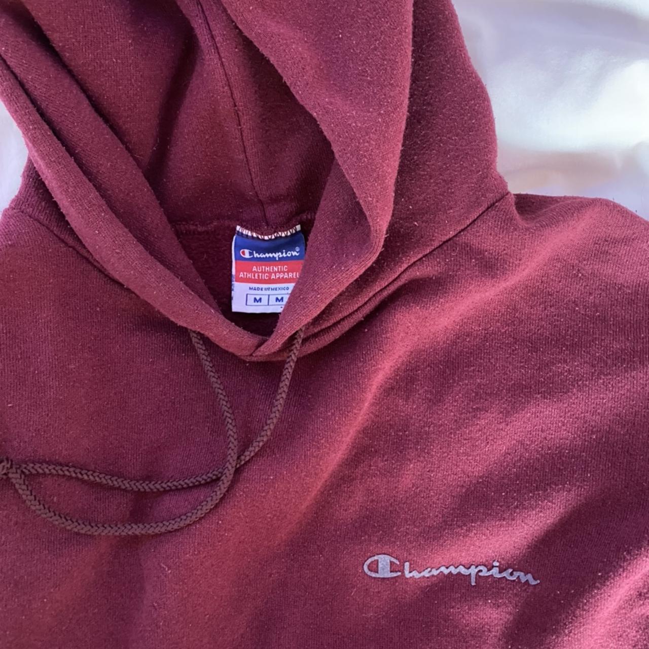 Maroon hoodie champion Clearance