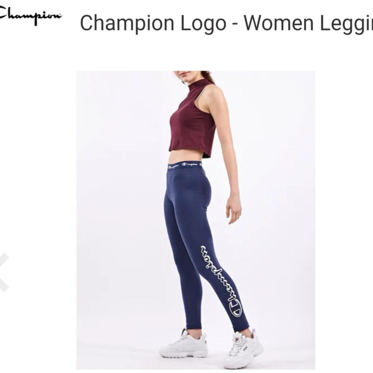 MTV Champion Leggings Woman Medium Blue - Depop
