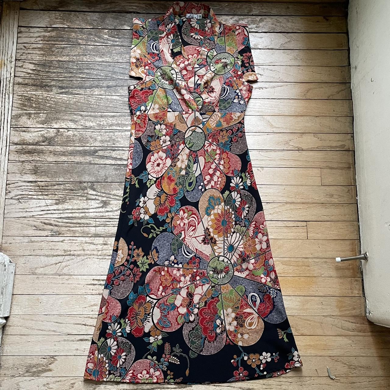 Small silk 2000’s dress. Very beautiful but due to... - Depop
