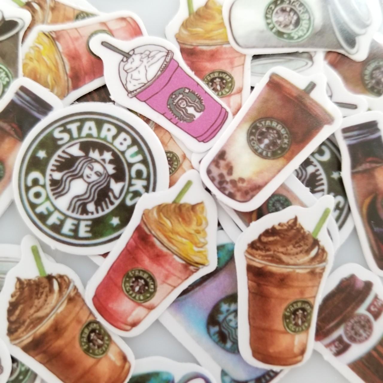 Starbucks Stickers Set of 8 ☕️ Quirky and cute hand - Depop