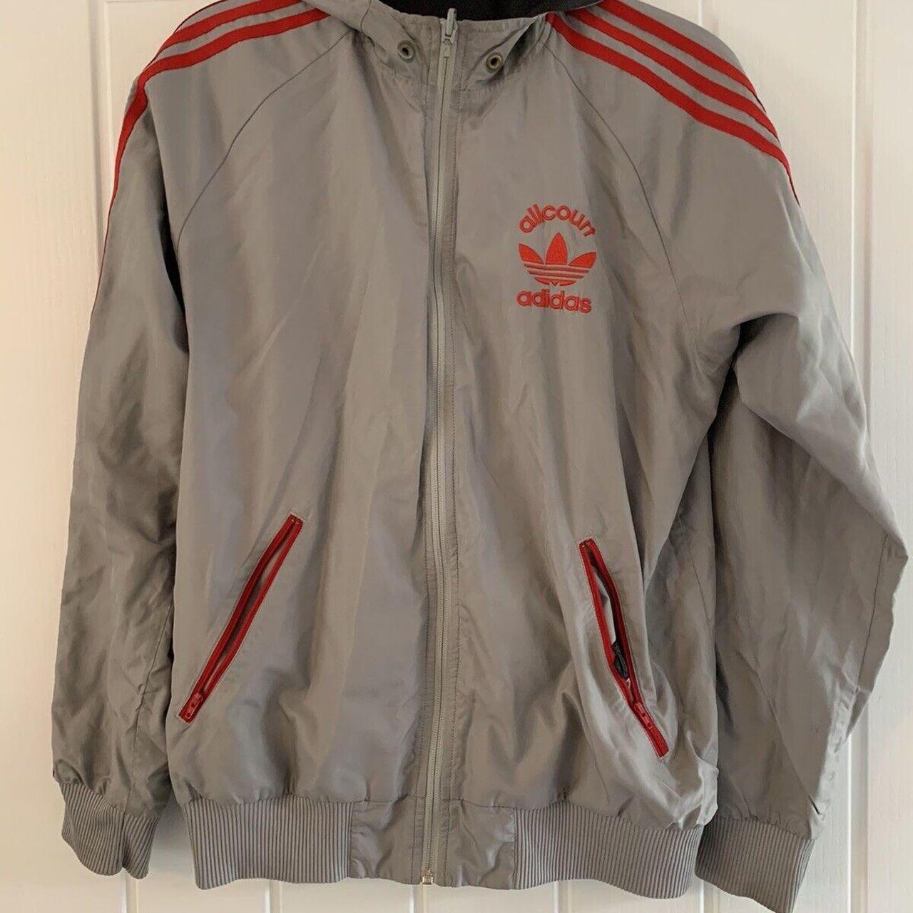 Adidas Firebird Court Reversible Mens Windbreaker... - Depop