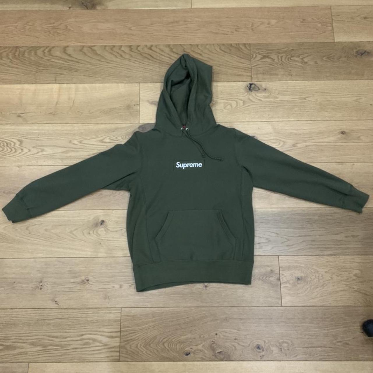 dark green supreme hoodie