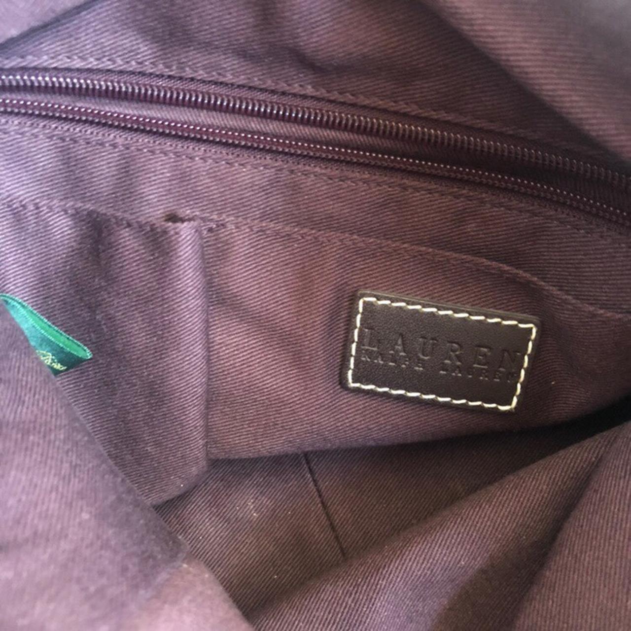 Authentic Lauren Ralph Lauren shoulder bag • Purple... - Depop