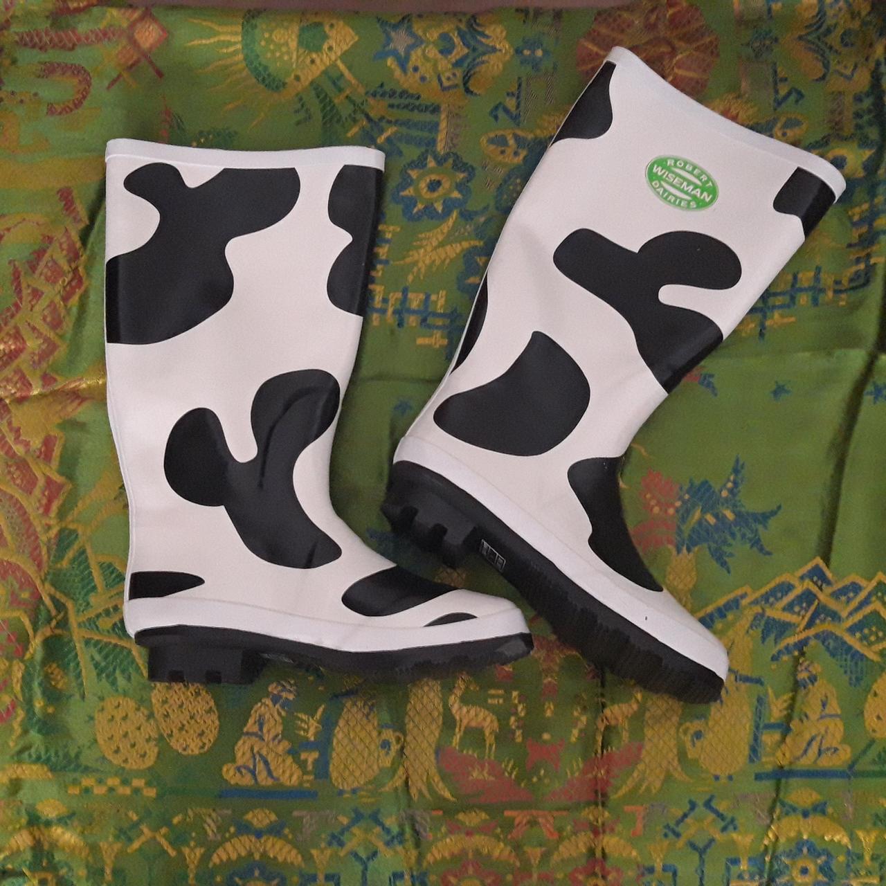 Cow print wellies best sale