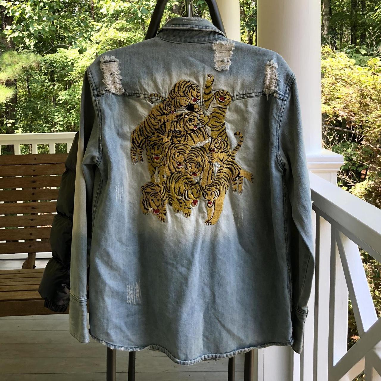 Fashion Tiger Denim Jacket Small