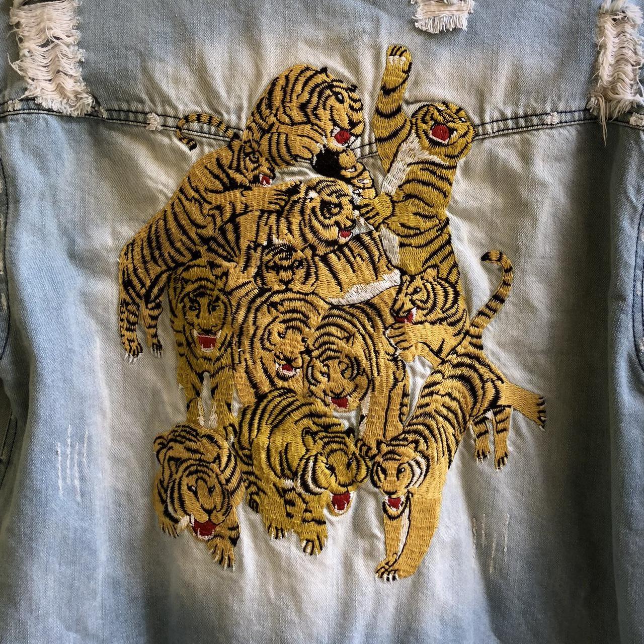 Tiger Art Denim Jacket