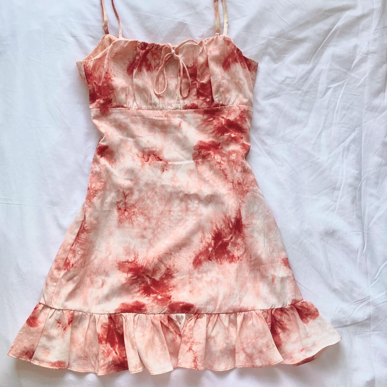 Princess Polly Women's Pink and Orange Dress Depop