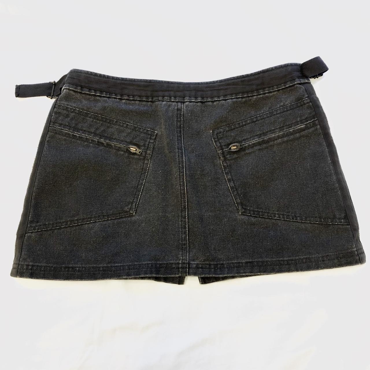 KOOKAI denim mini skirt. 2 zips that open the skirt!... - Depop