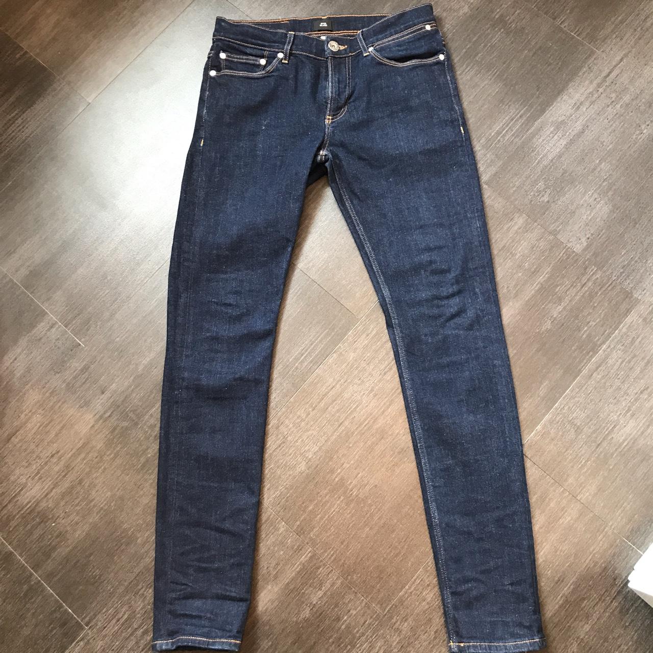 River island Skinny Stretch Darl Blue denim Jeans -... - Depop