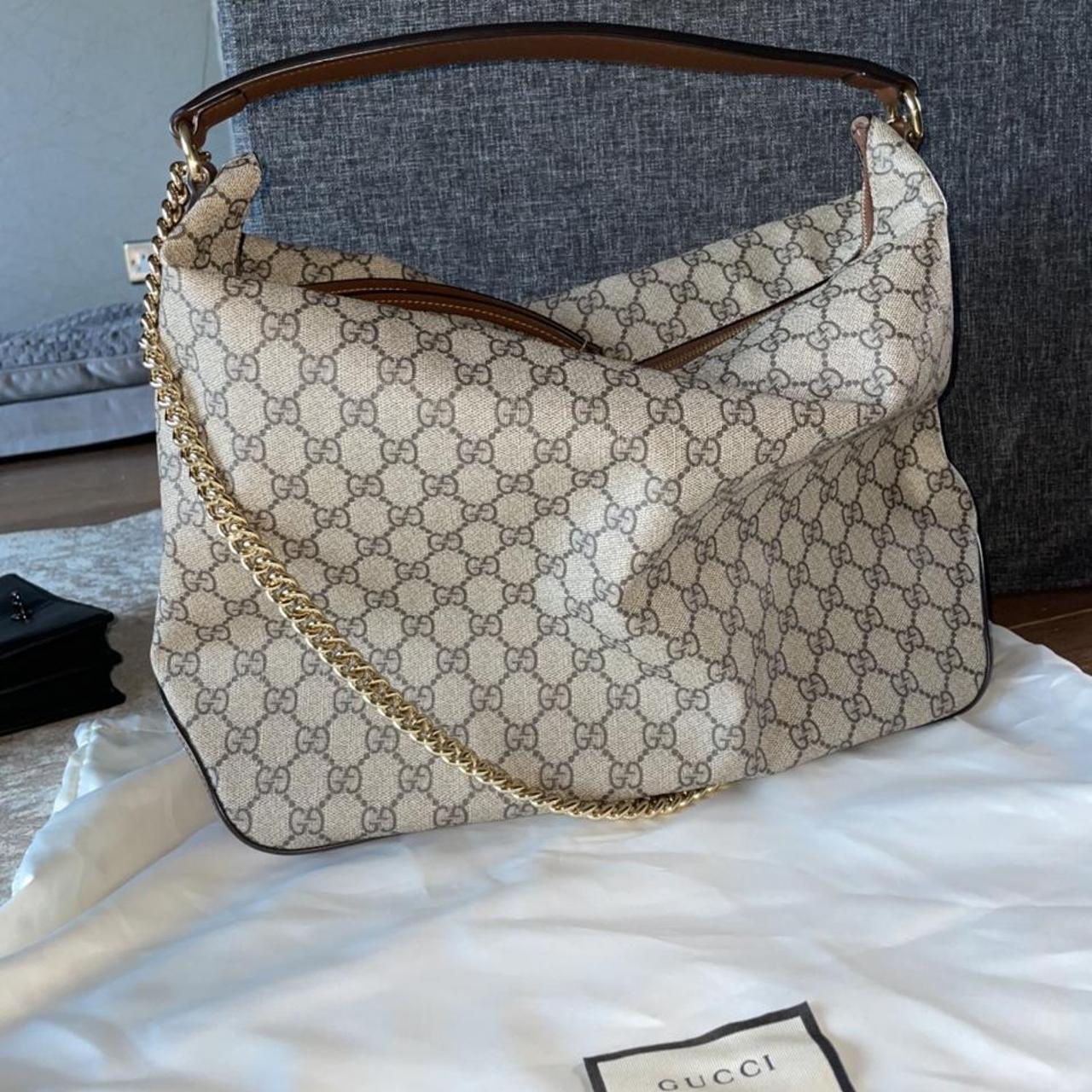 Gucci Chain Hobo GG Coated Canvas Large. Perfect... - Depop