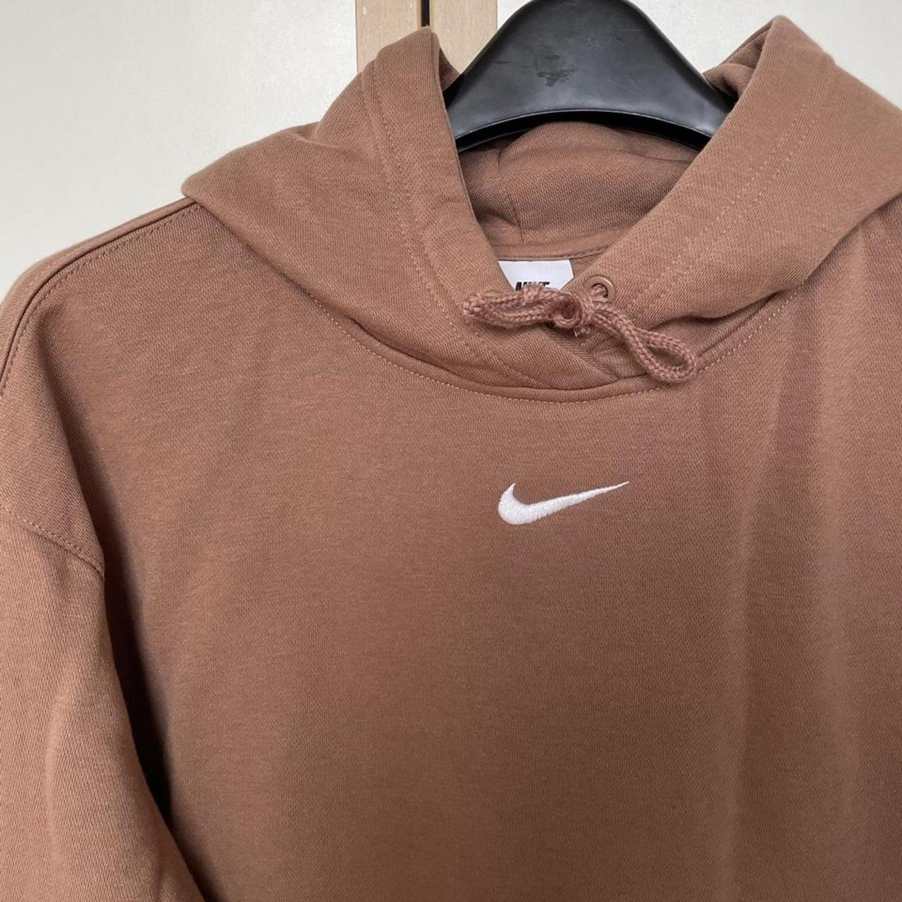 nike chocolate brown hoodie