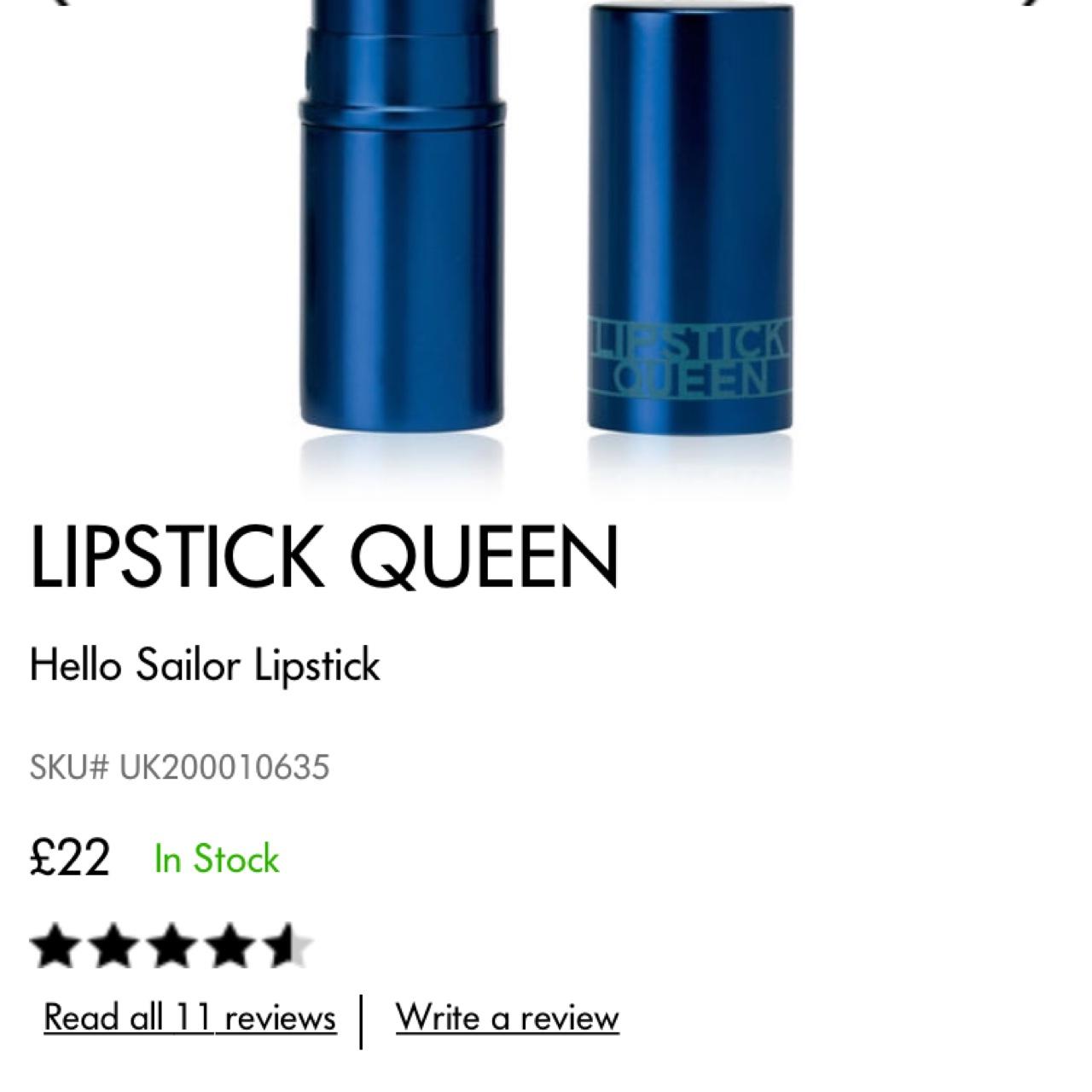 Lipstick Queen by poppy in hello sailor. Used once.... Depop