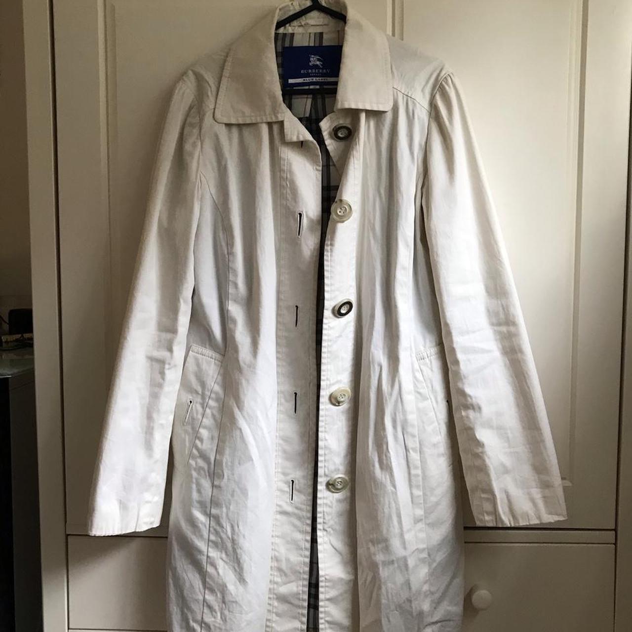 BURBERRY BLUE LABEL BLACK PEACOAT JACKET CHEST 34”... - Depop