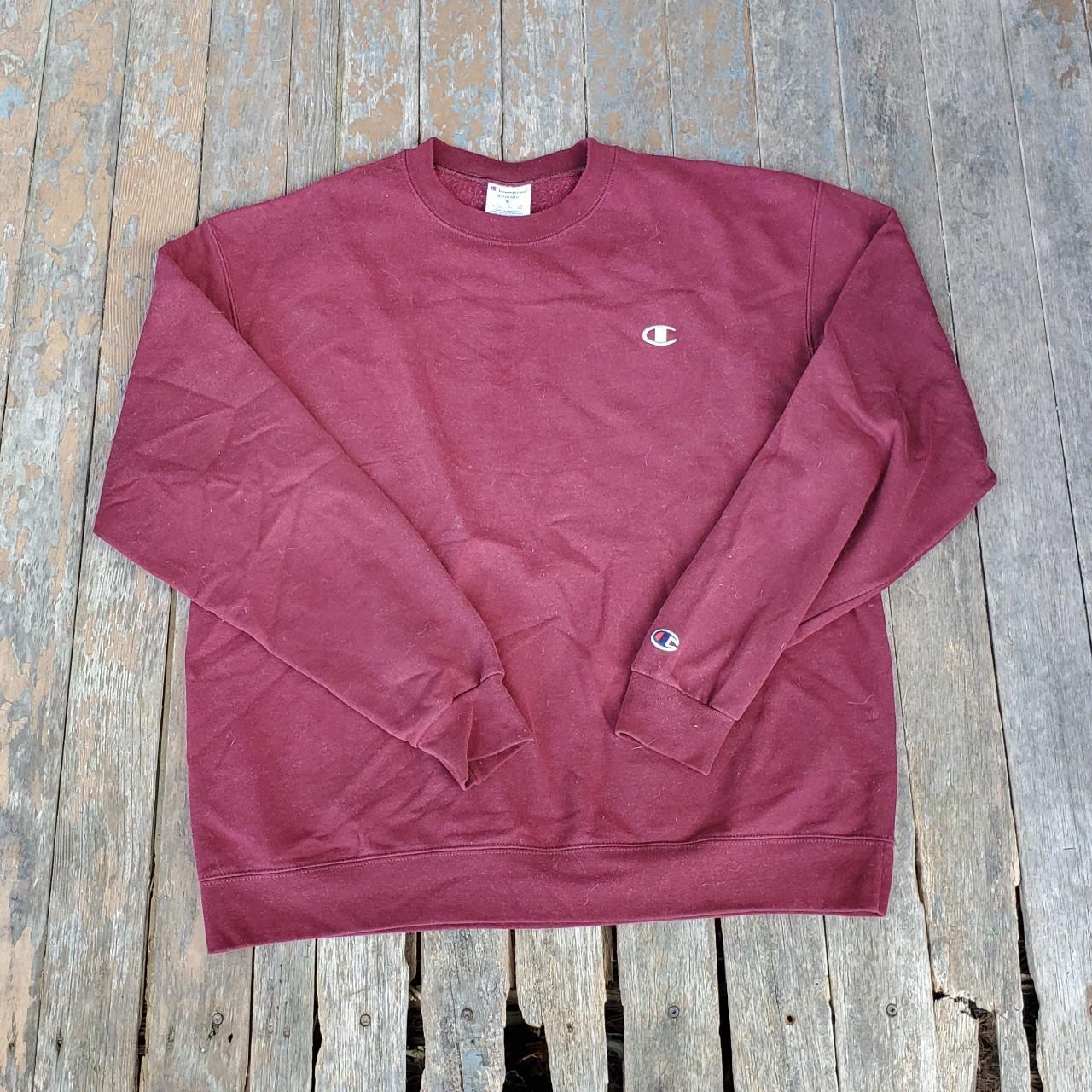 champion crewneck maroon