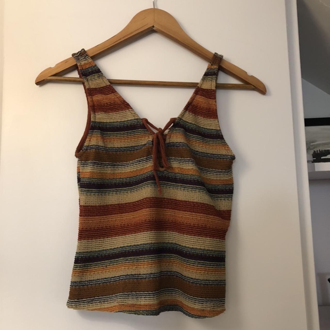 size S cropped knitted /crochet Zara crop top.... Depop