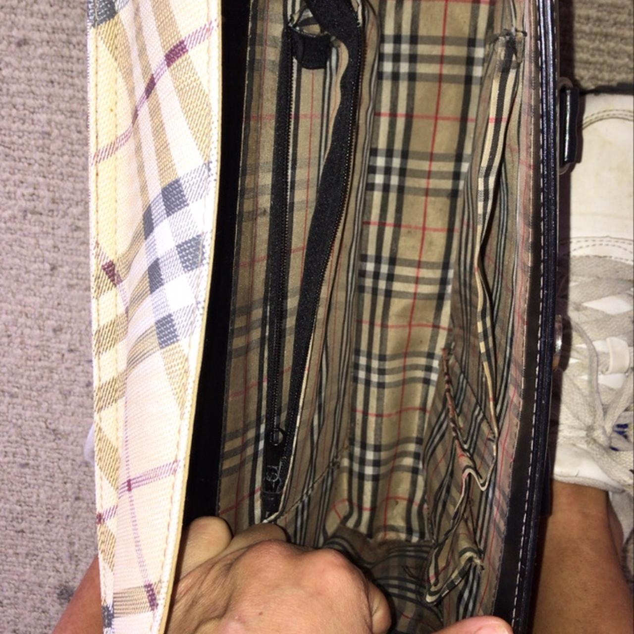 Authentic Burberry Purse has some little stain shown - Depop