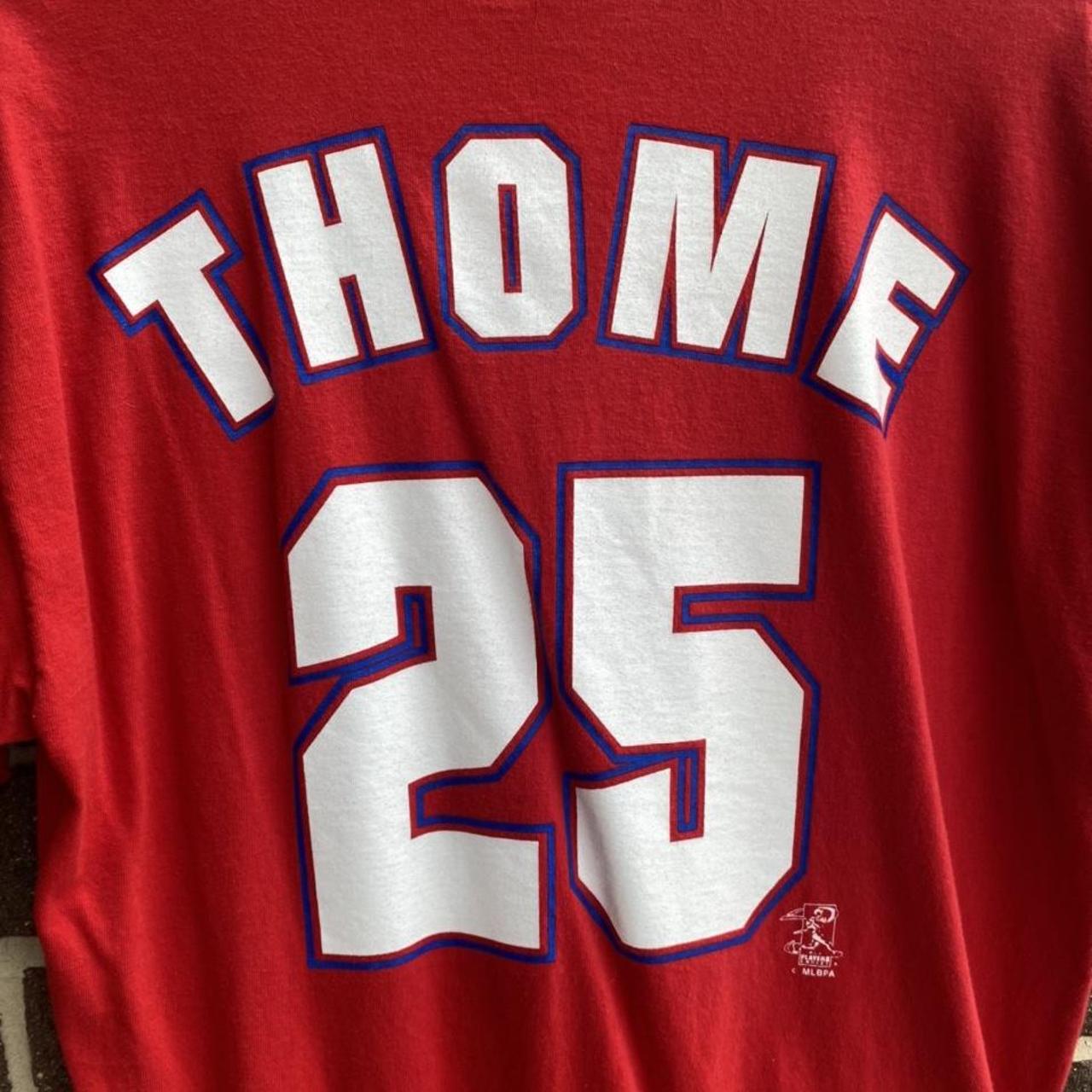 authentic Jim Thome Phillies jersey size is large - Depop