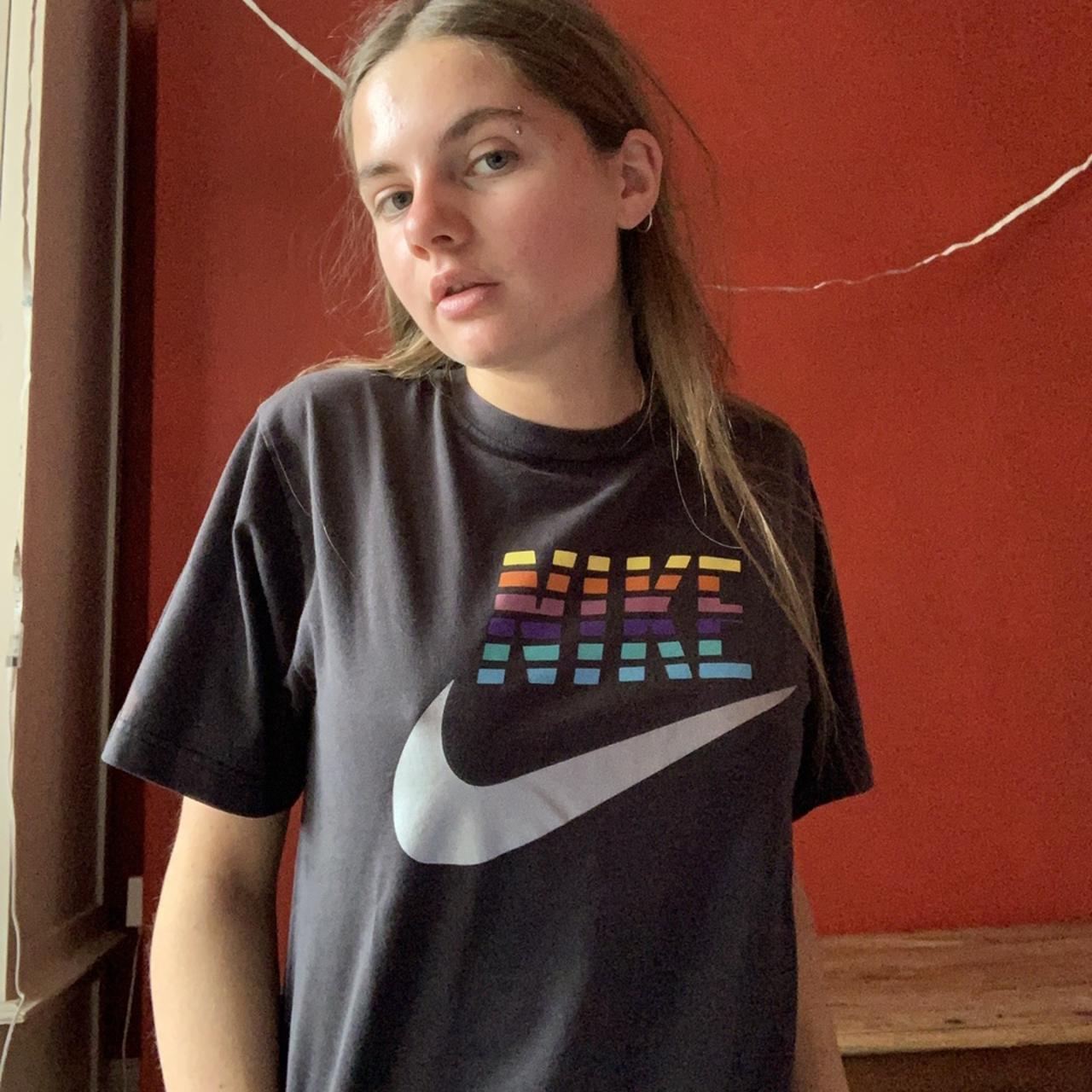 Nike t shirt on sale rainbow