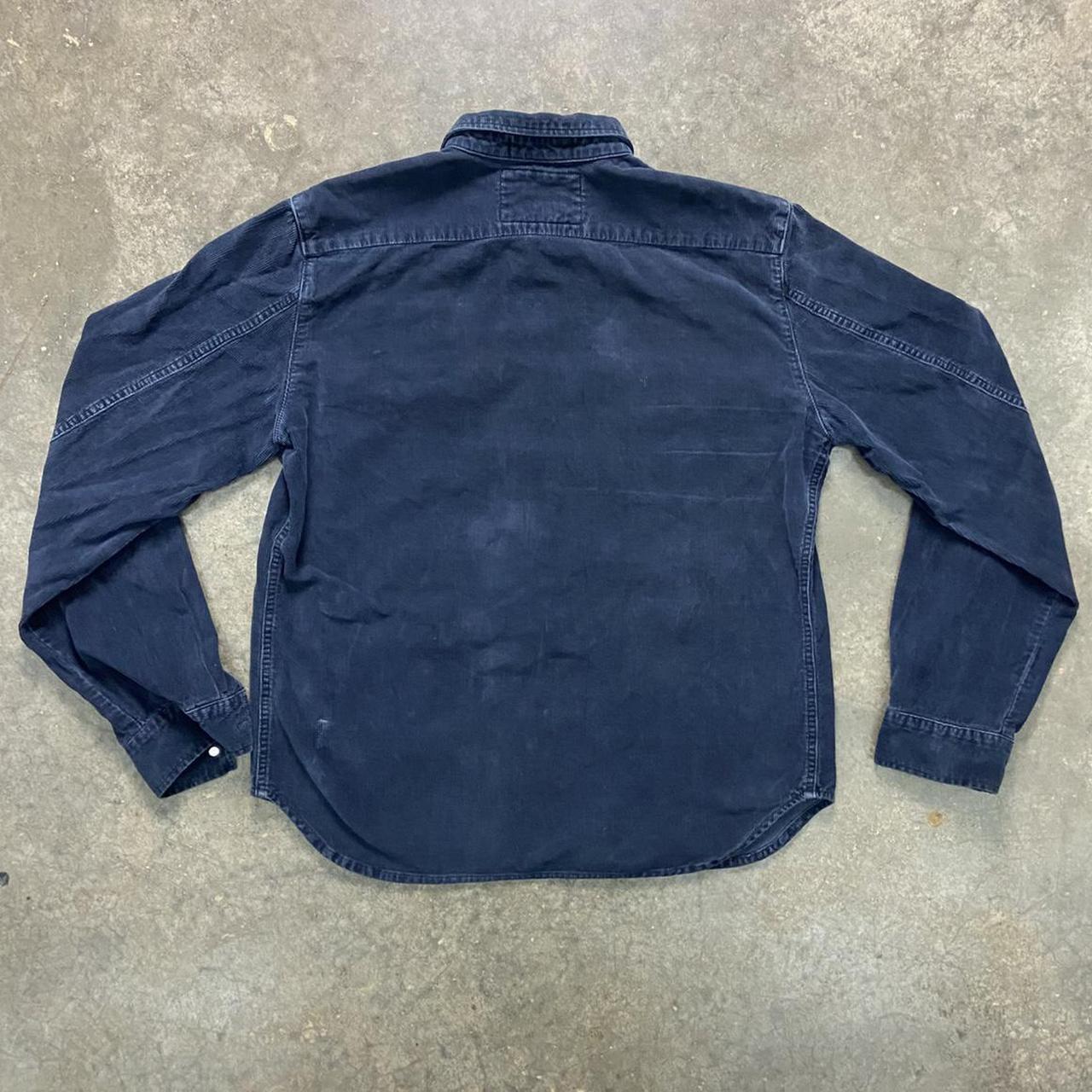 Marithé + François Girbaud Men's Navy Jacket | Depop