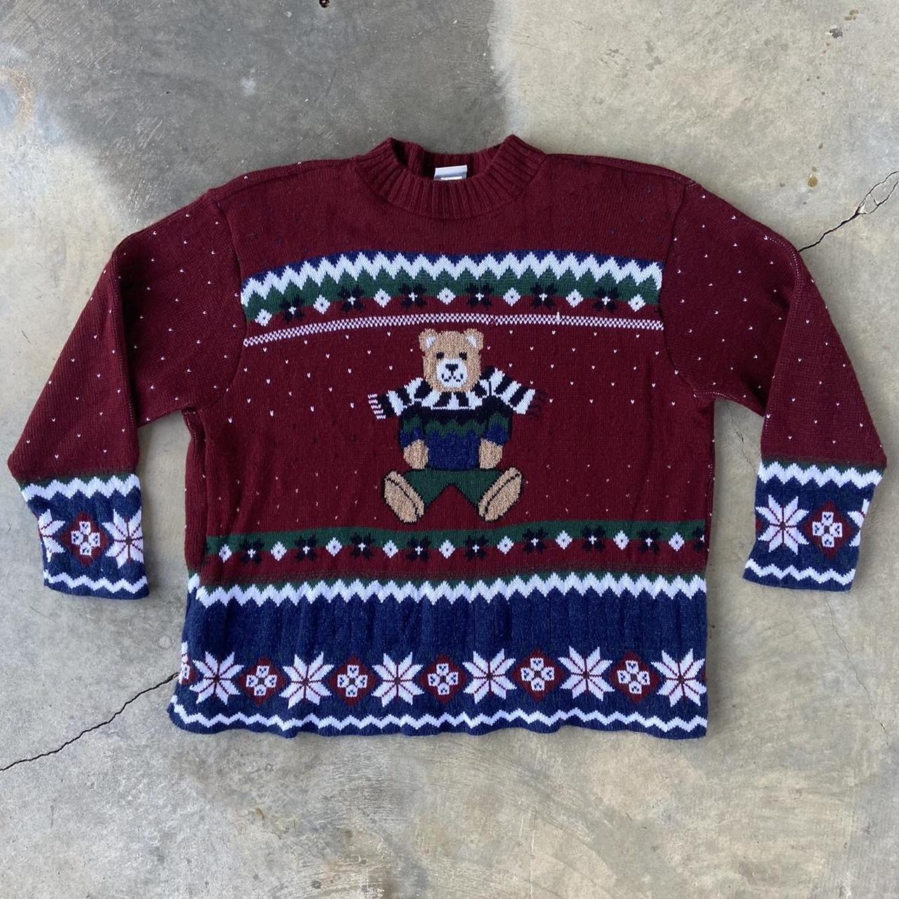 Vintage Teddy Bear Sweater Teddy Bear Surrounded By - Depop