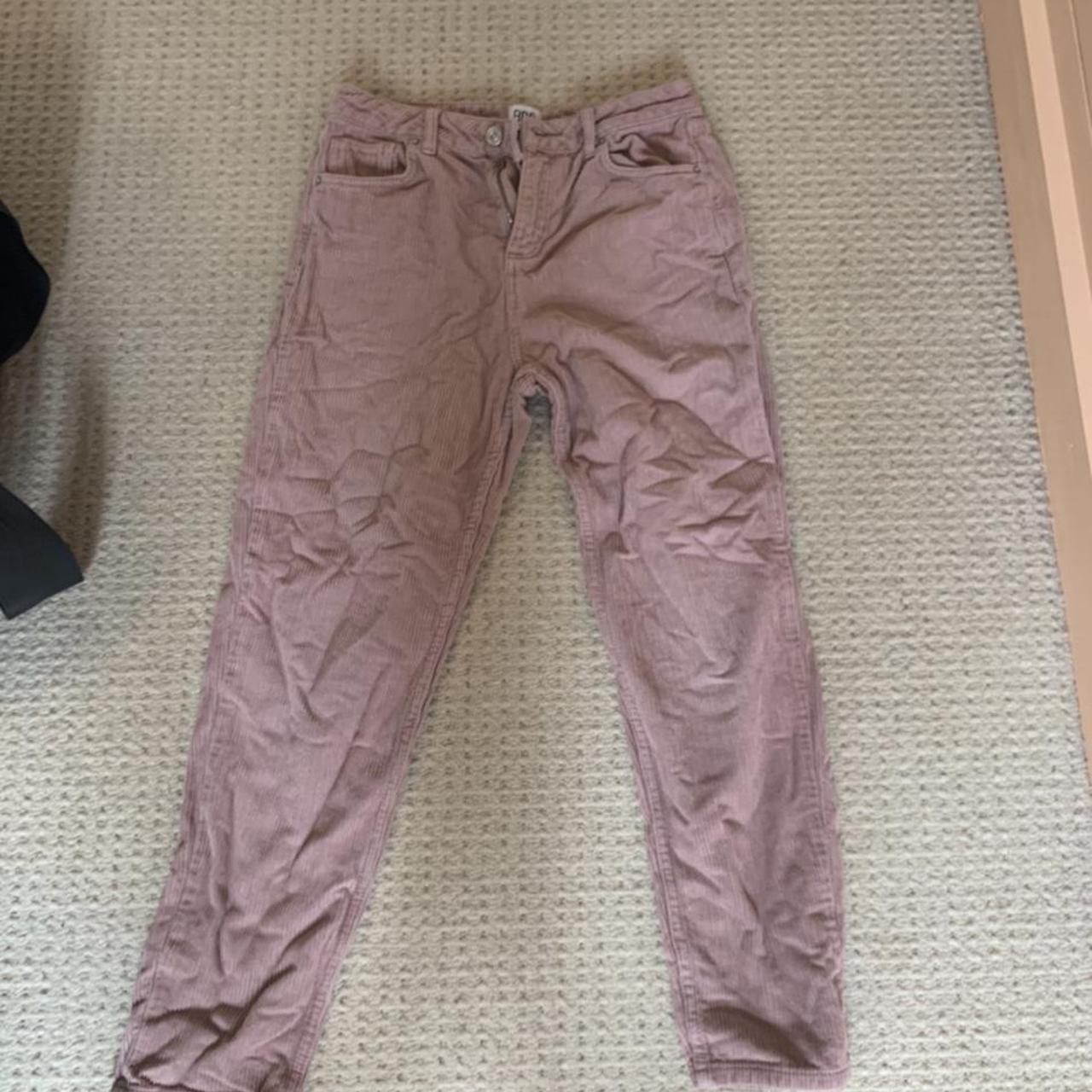 Stunning corduroy pink urban outfitters mom jeans... Depop