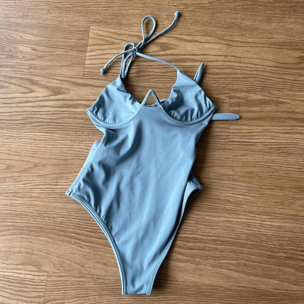 Gooseberry seaside sage one piece bikini Worn once... - Depop