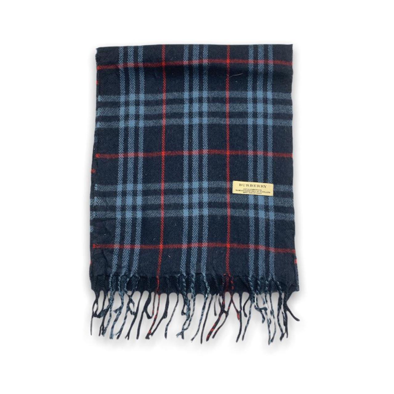 burberry scarf navy blue