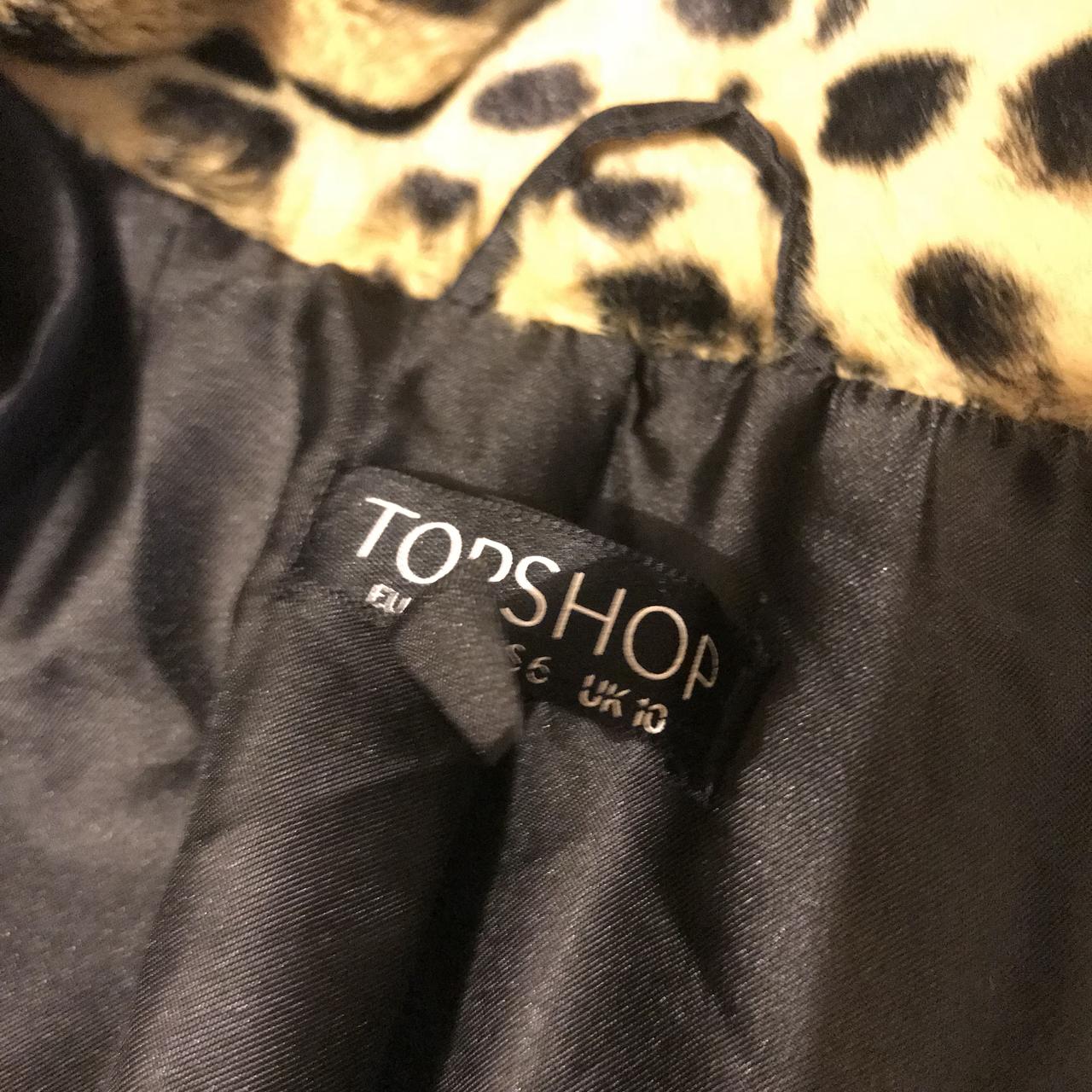 Leopard coat topshop sale