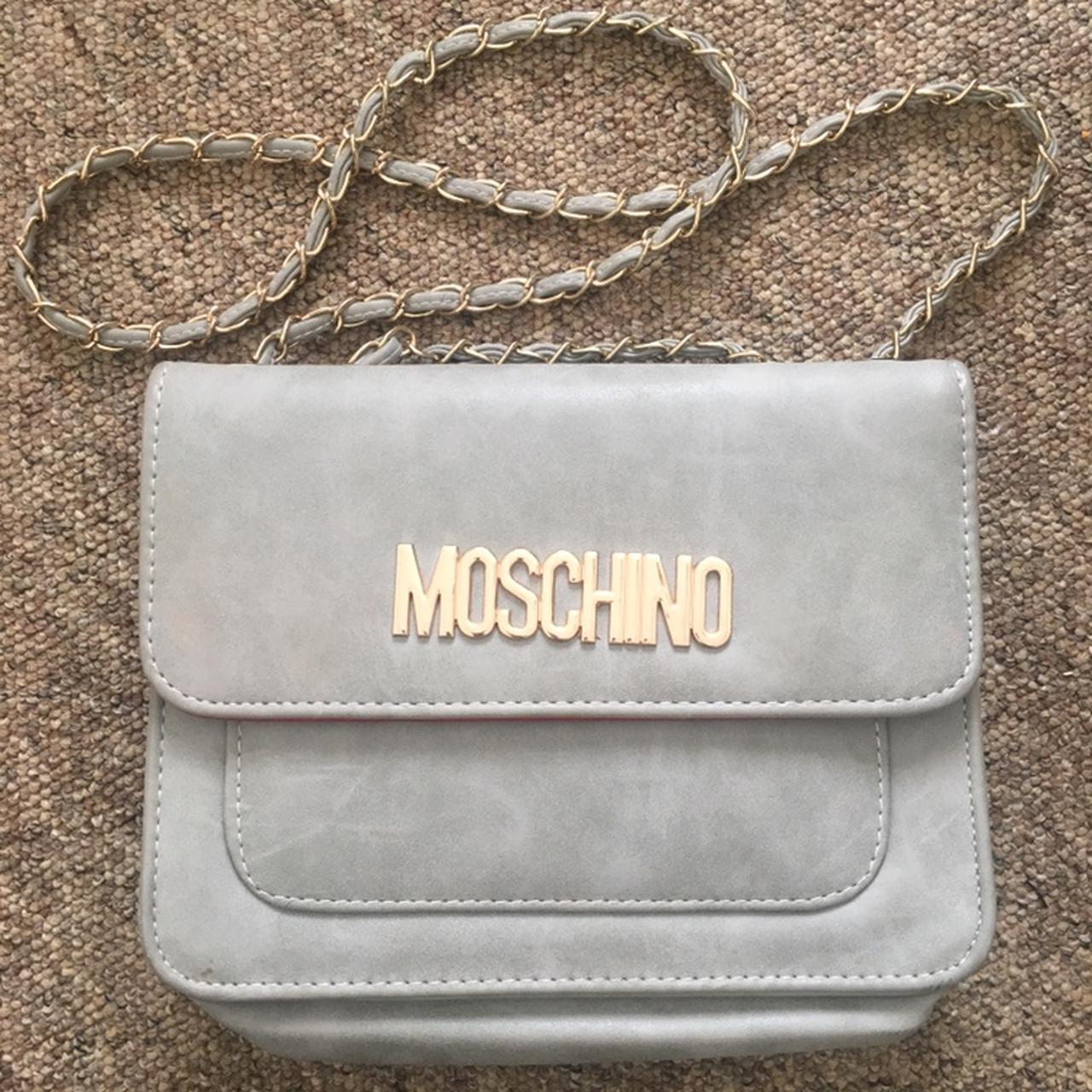 Fake Moschino bag believe it to be suede and Depop