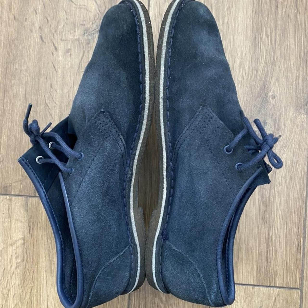 clarks desert boots navy
