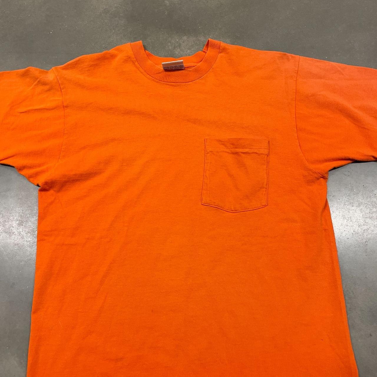 American Vintage Men's Orange T-shirt | Depop