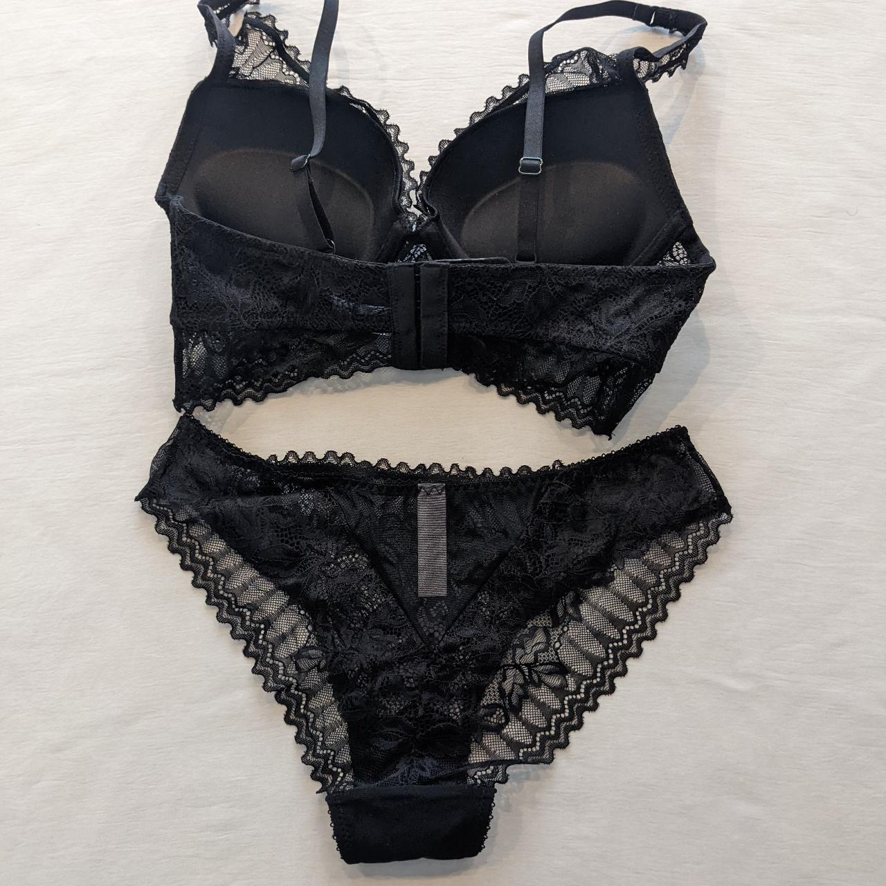 Miss X Underwear (Russia) Black lace thwo piece... - Depop
