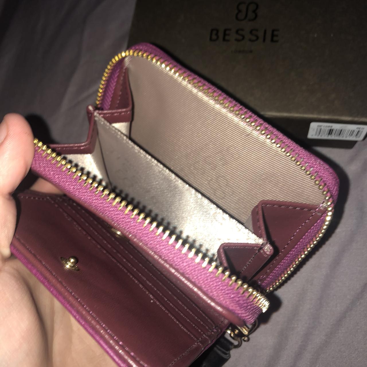 BESSIE LONDON SMALL PURSE deep purple pink Depop