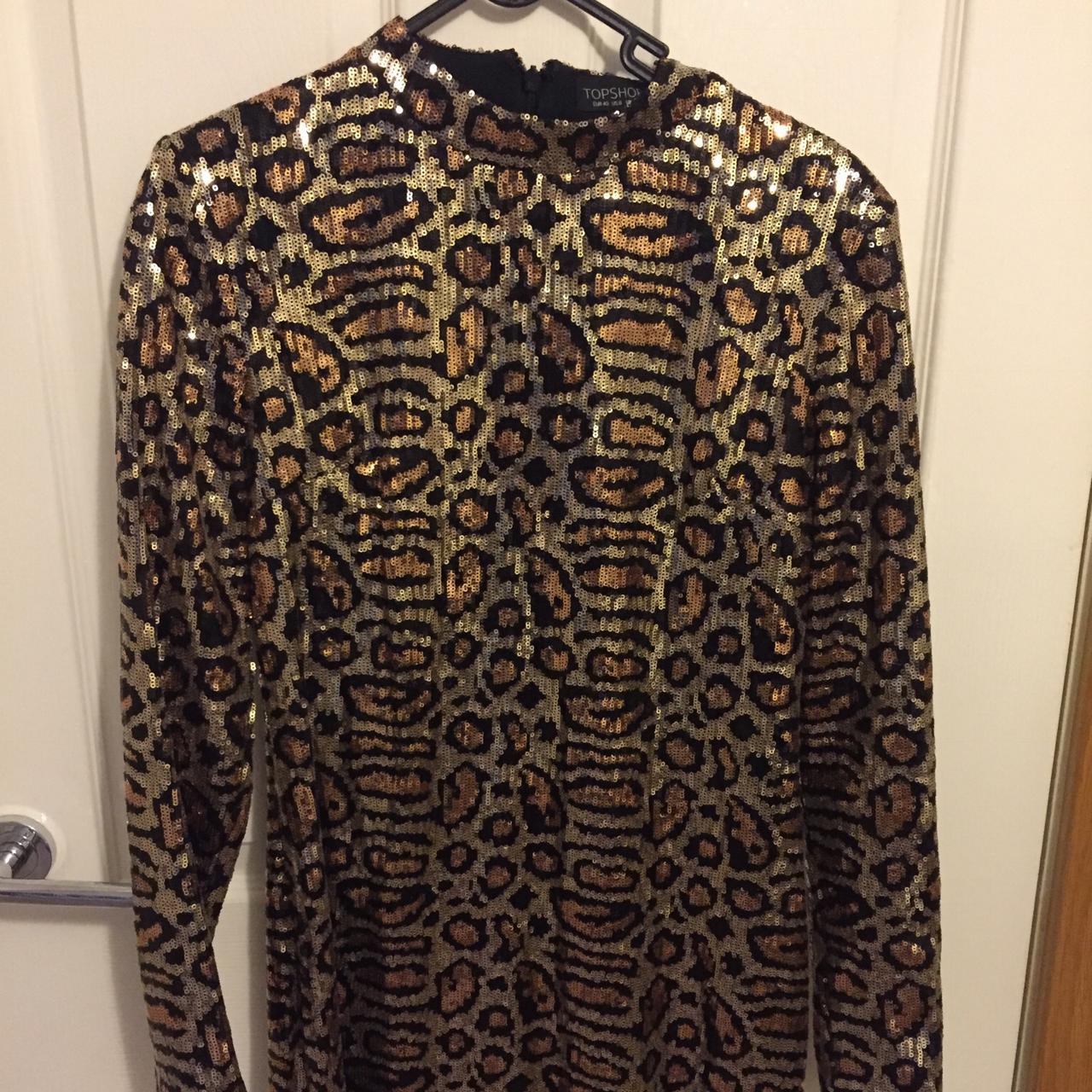 Fearne cotton topshop leopard print sequin Depop - Main Image