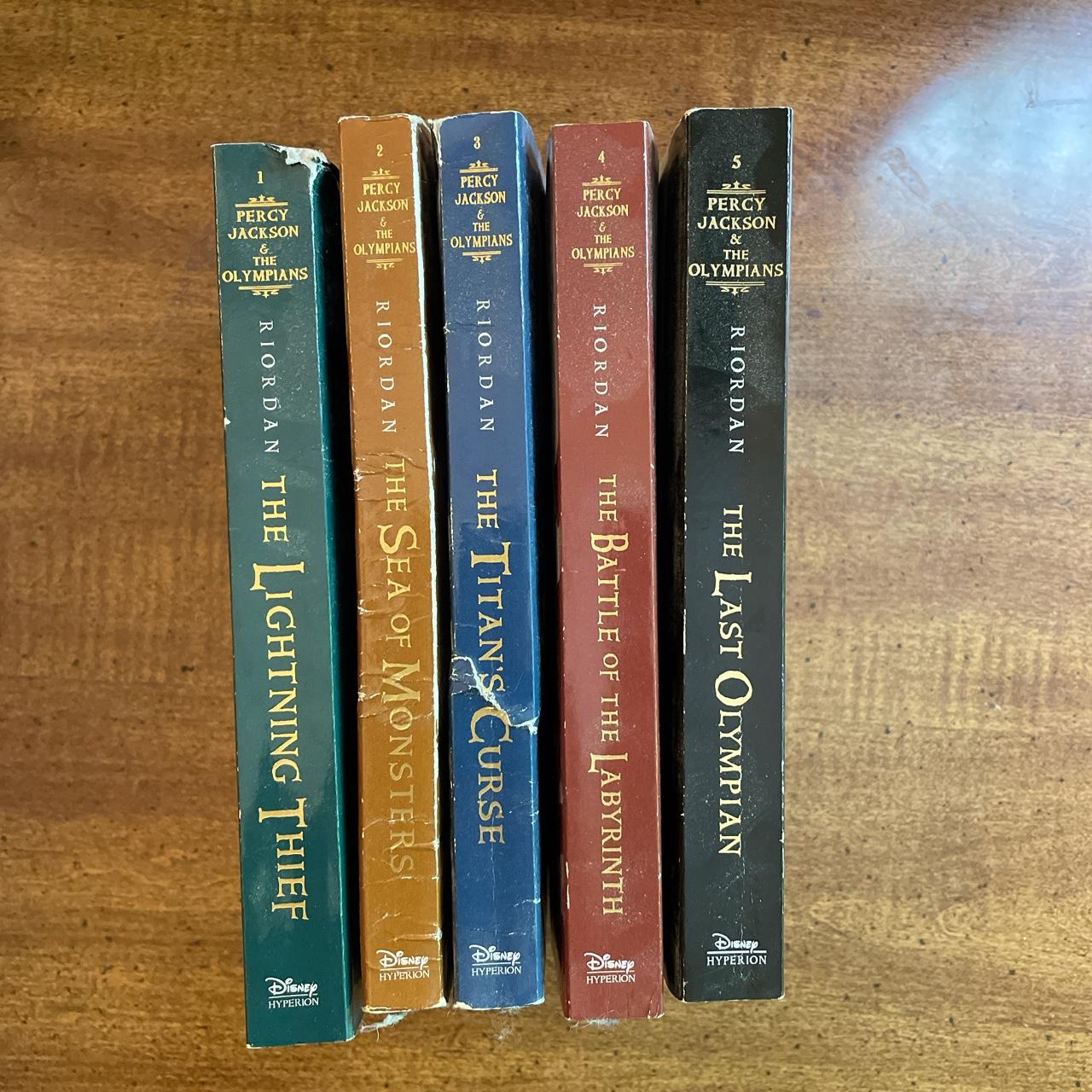 full percy jackson book series they’re heavy, msg... - Depop