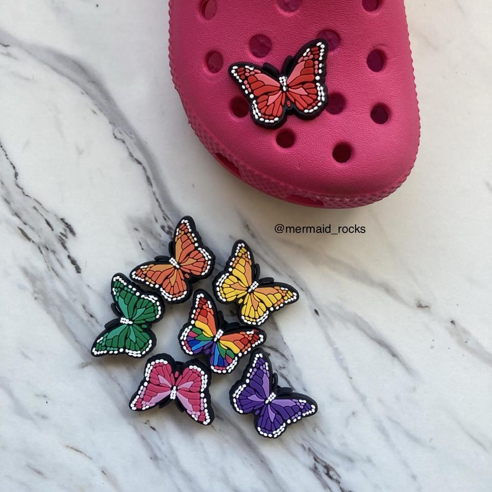 Crocs discount butterfly jibbitz