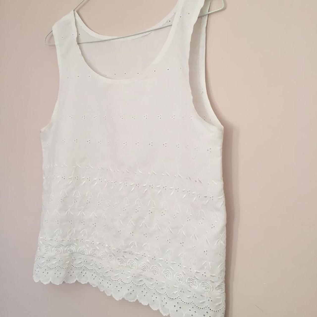 Women's White Vest | Depop