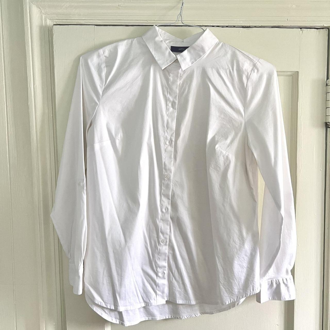 Oversized White Button Up Perfect For Layering - Depop