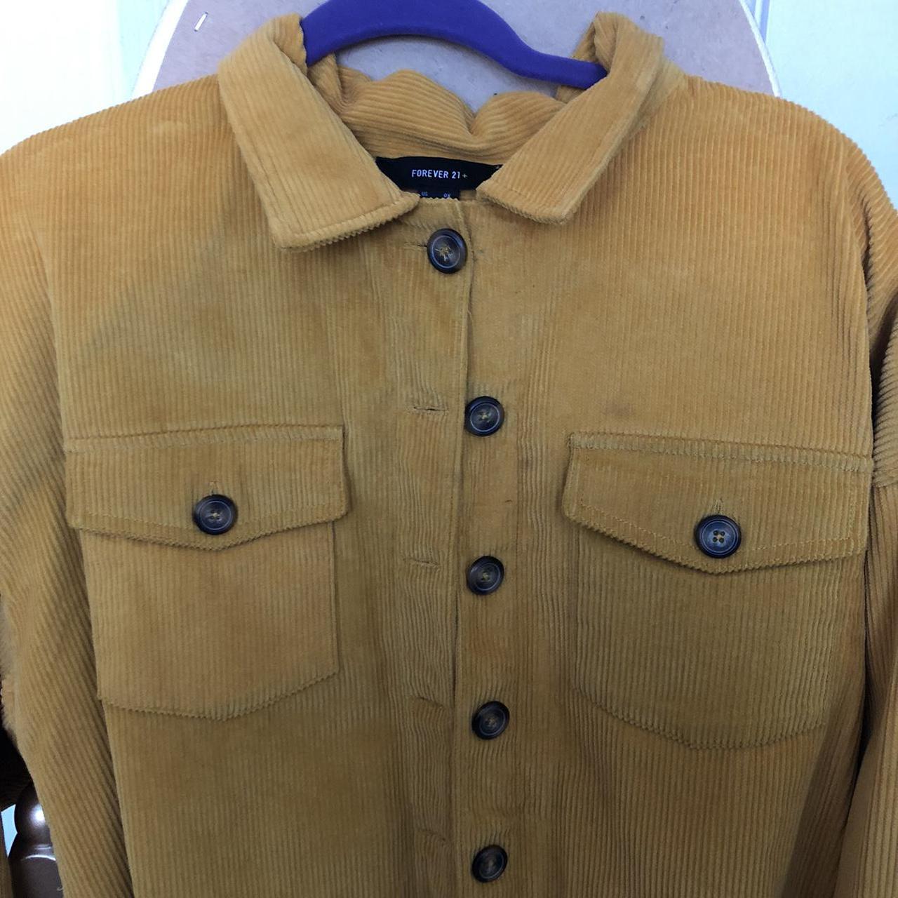 Mustard yellow cropped jacket. 100 cotton.... Depop