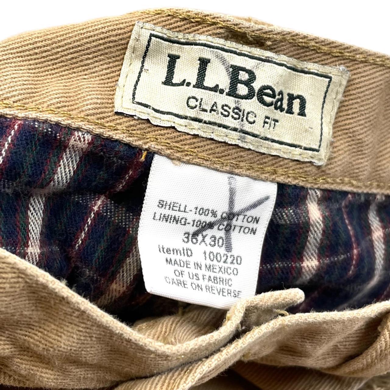 Vintage L.L. Bean flannel lined jeans • Size... - Depop