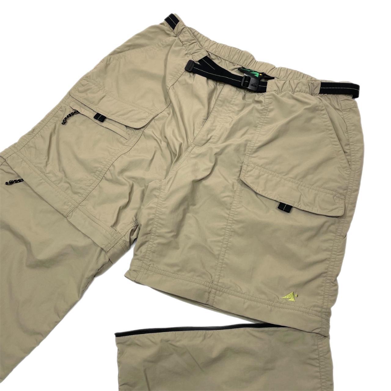 Baggy belted zipoff cargo hiking pants • Women's... Depop
