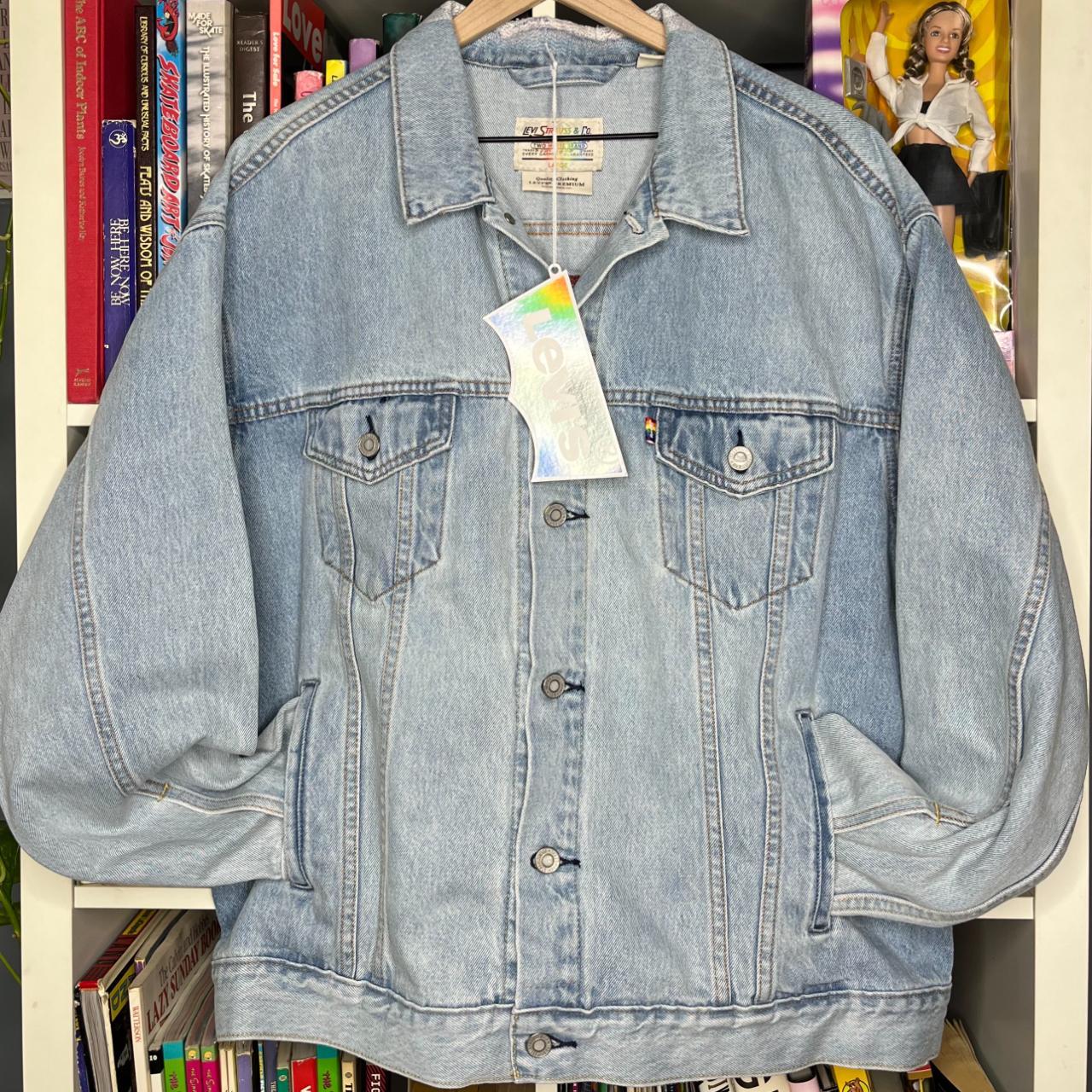 Levi's Pride Liberation embroidered jean jacket •... - Depop