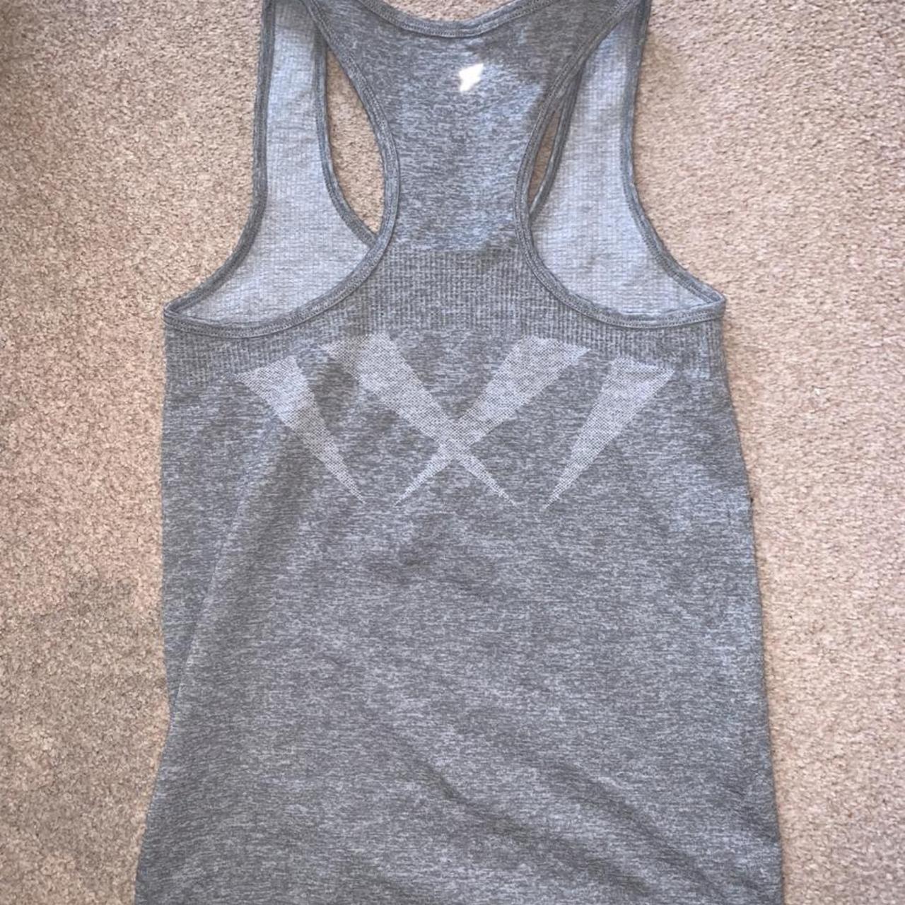 PRIMARK grey workout vest/top. Amazing condition... - Depop