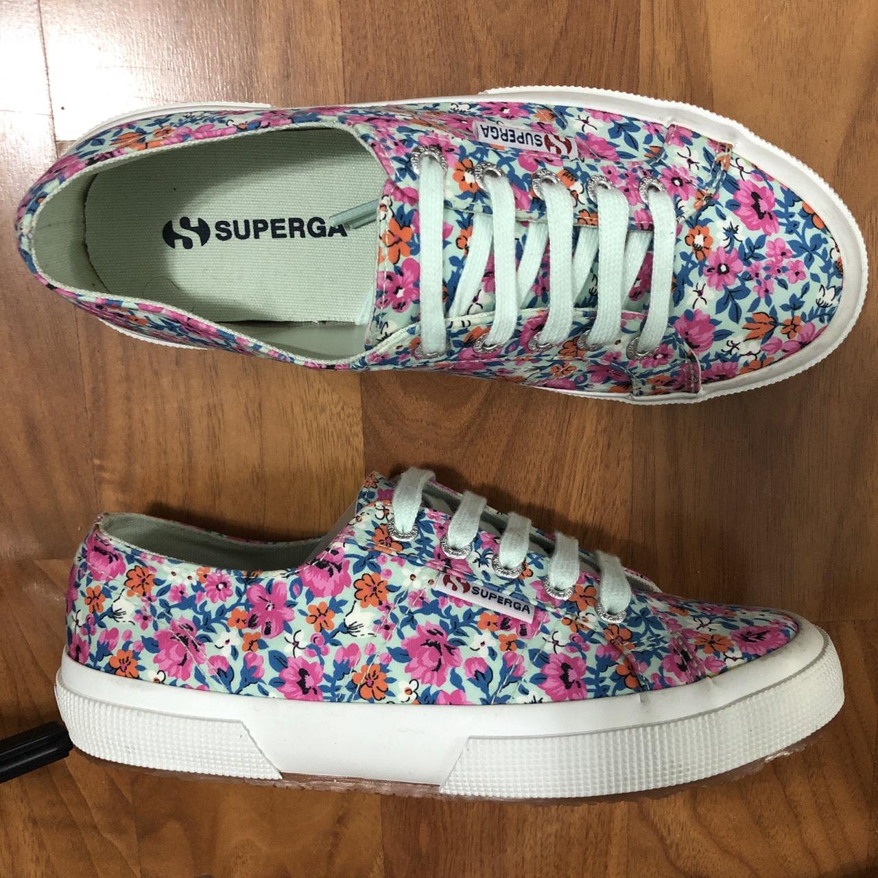floral superga sneakers
