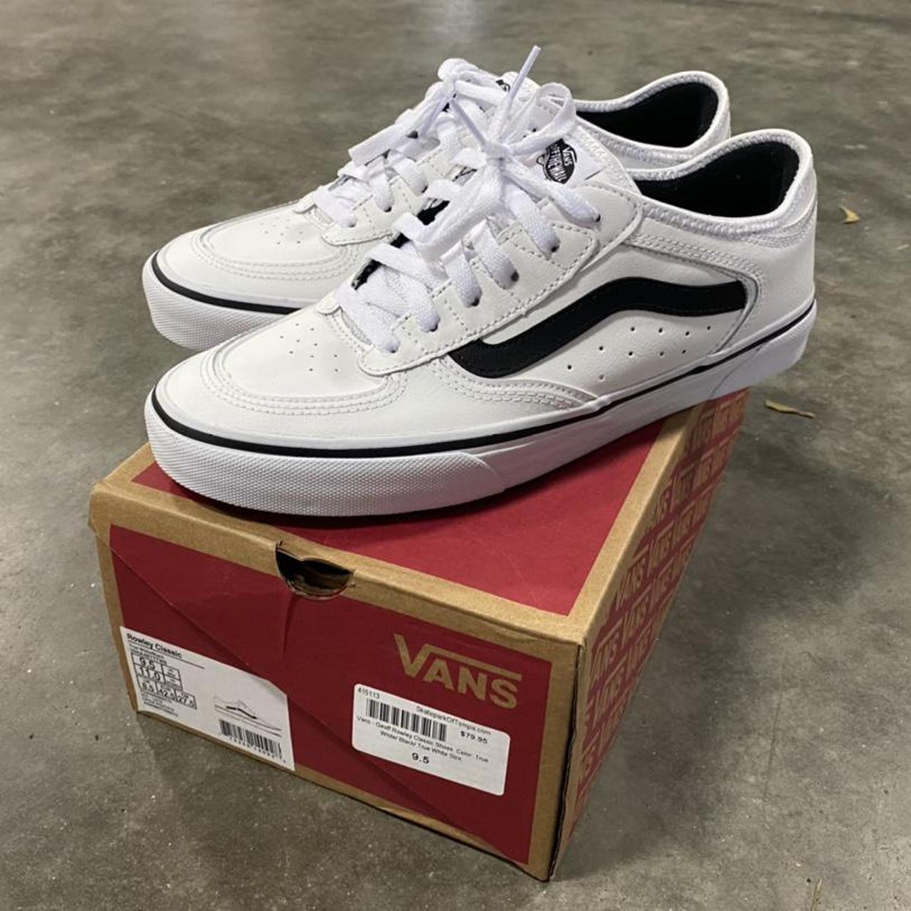 Vans Men's White and Black Trainers